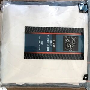 Saks Fifth Avenue Men's White V-Neck T-Shirt Pack